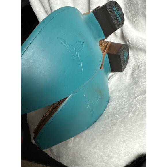 Lane Women's Sz 11 Boot Barn X Calypso Leather Western Bridal Snip Toe NWOT - Picture 9 of 11